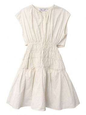 Proenza Schouler White Label Libby Poplin Dress Off White Size Small